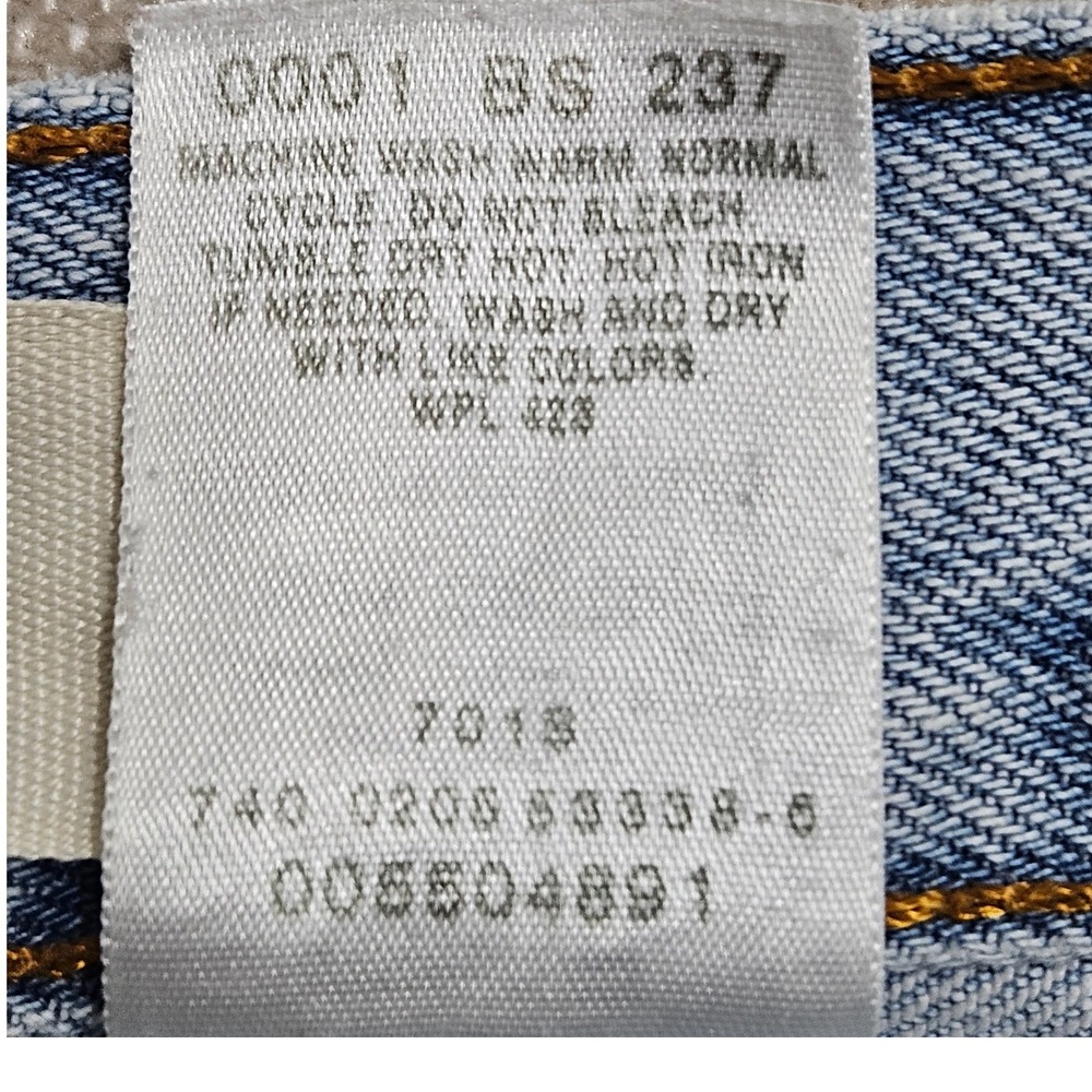 Levi's 550 Relaxed Fit Men 36x30 Light Blue Denim Tapered Leg Jeans Vintage Y2K - Picture 4 of 13
